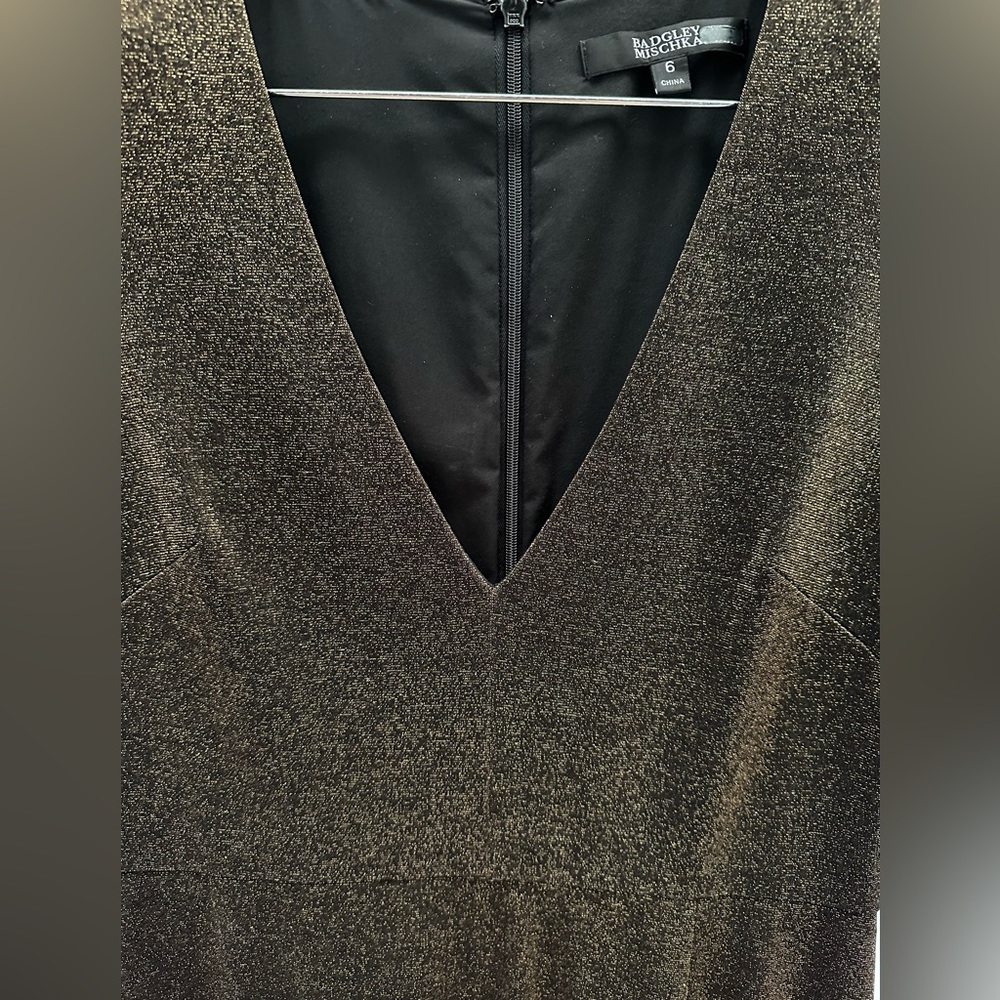 BADGLEY MISCHKA GOLD DRESS